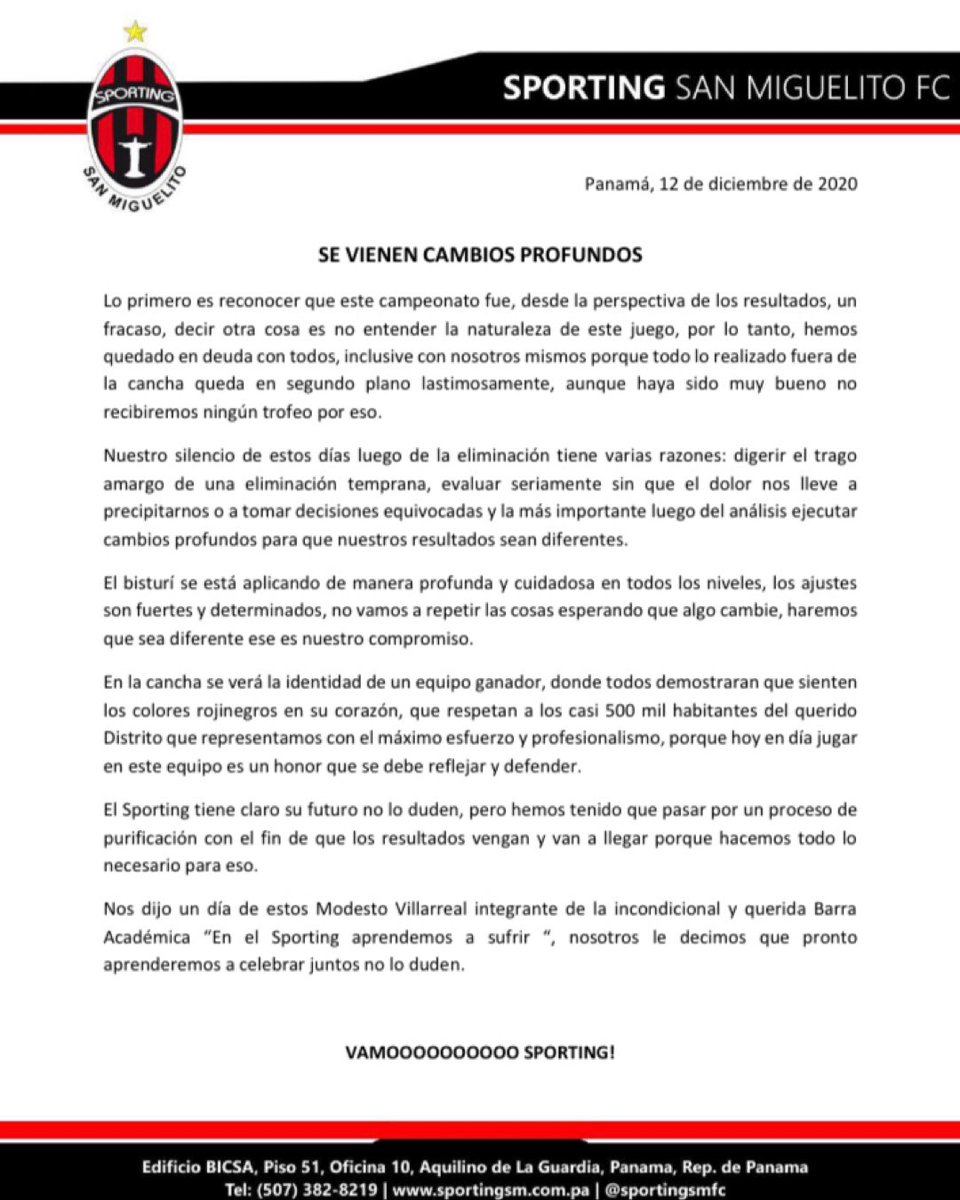 sportingsmfc's tweet photo. COMUNICADO OFICIAL! 🔴⚫

#Protegete 
#LavateLasManos

#yosoysporting #soyrojinegro #sanmiguelito https://t.co/bIhZtQWCRt