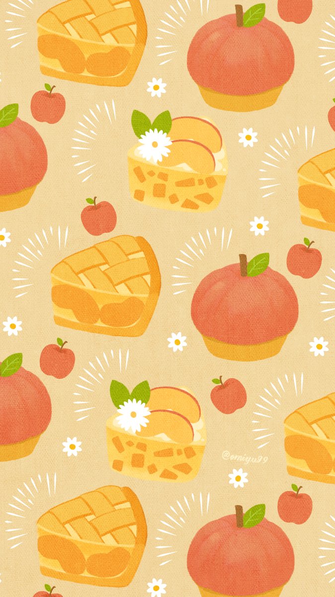 Omiyu お返事遅くなります りんごケーキな壁紙 Illust Illustration 壁紙 イラスト Iphone壁紙 りんご Apple ケーキ Cake 食べ物 T Co S3lyb9fiss Twitter