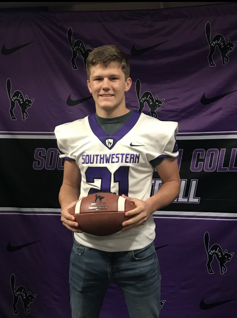 corbinjw21's tweet photo. After a great visit I’m excited to have received my 4th offer from Southwestern College. Thank you for your time @CoachBauerSC @CoachGriffSC @CoachSeaba https://t.co/qMGlfdkLK1