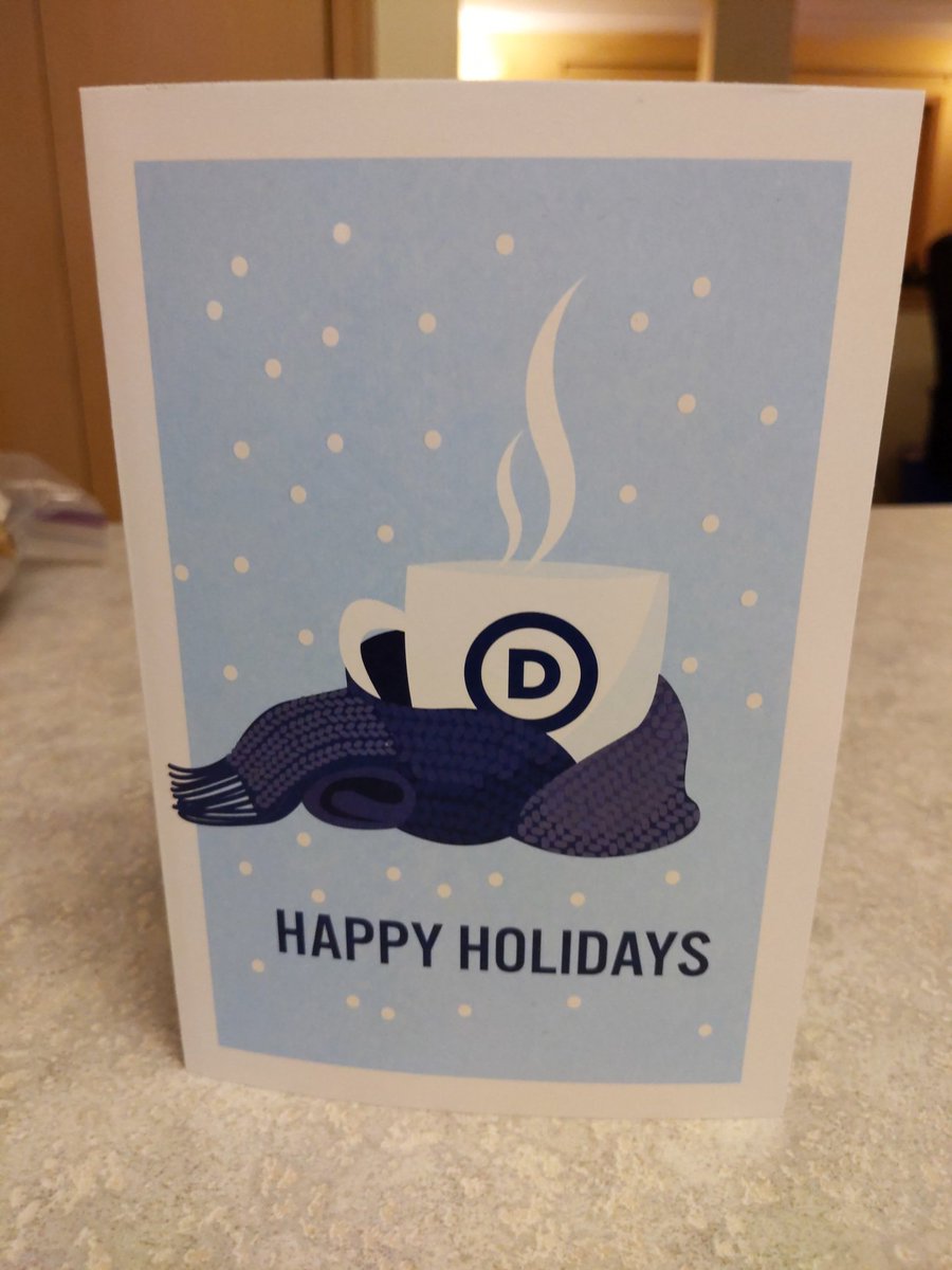 JeannieDH's tweet photo. All my hard work paid off: Christmas card from Tom Perez. https://t.co/I5KdHckZQq
