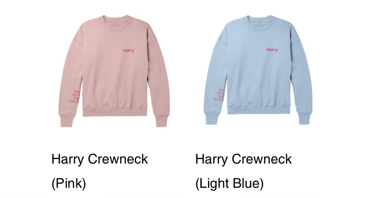 harry crewneck pink