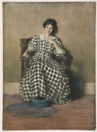 Hilda Belcher 'The Checkered Dress'(Portrait of Georgia O'Keeffe), 1932