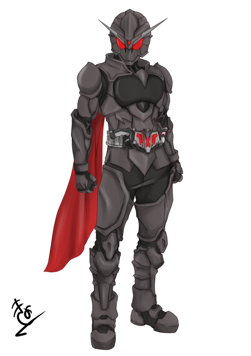 オリジナル仮面ライダーネロ 完成しまし た 軽いスペックとか過去絵比較とかも きよのイラスト オリジナル仮面ライダーネロ 完成しまし た 軽いスペックとか過去絵比較とかも きよのイラスト