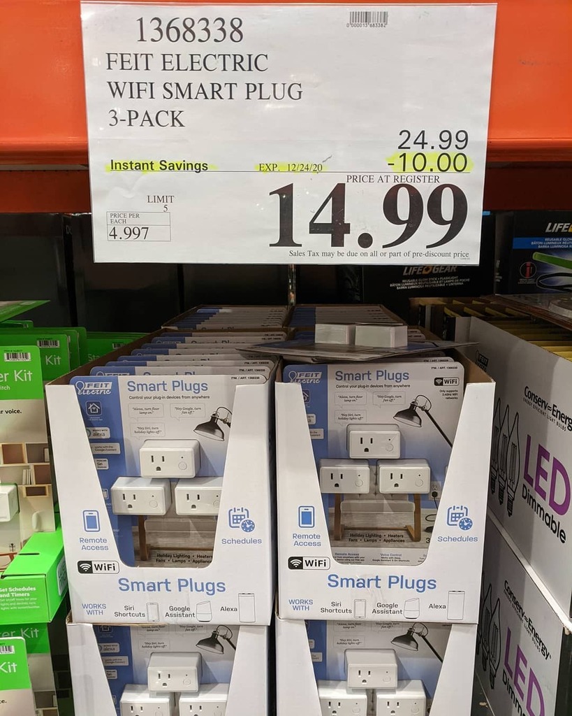 olli on X: #feitelectric WiFi smart plugs, $10 rebate till 12/24/20. Do  these work well? #Costco   /  X