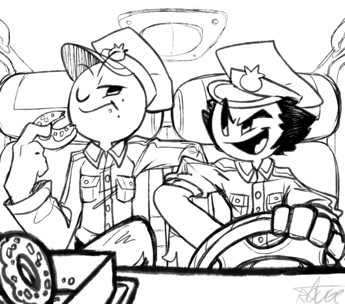 Johnny Panzer and Rupert Price
#HenryStickminFanArt #HenryStickmin
(I don't wanna color it bleh) 