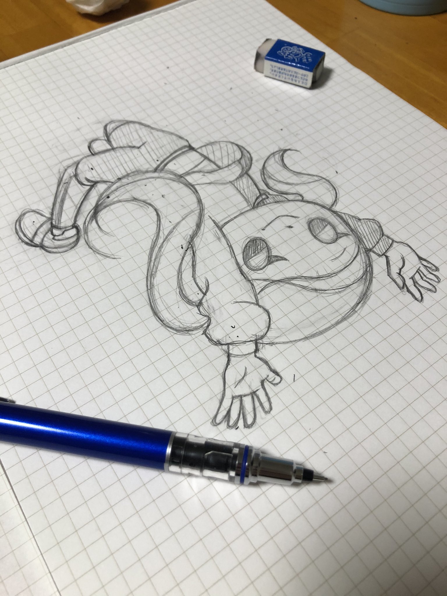 Kog コグ バク転ポーズに描き直す 頭デカイから逆立ち系ポーズ大変 イラスト Illumination キャラデザ Characterdesign ダンスイラスト ダンス バク転 投げっぱなしバックドロップ T Co Xwjd3y7vvp Twitter