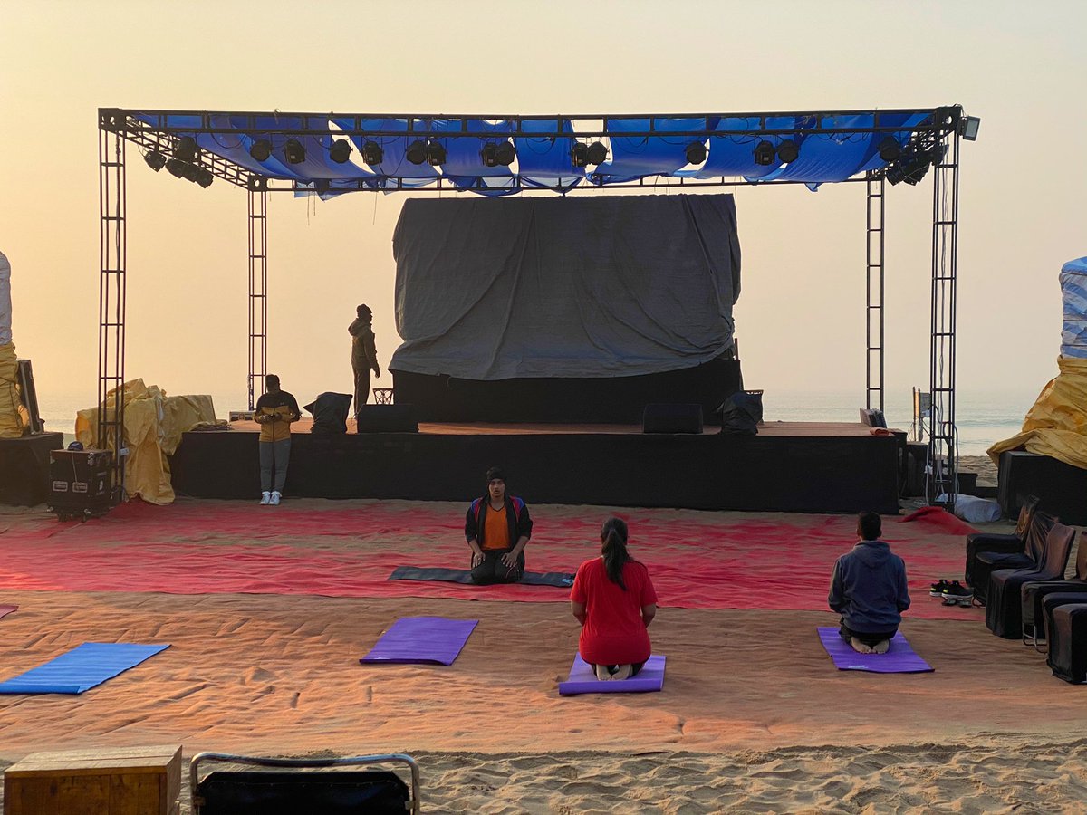 Some more morning scenes from  #EcoretreatOdisha, Konark!!