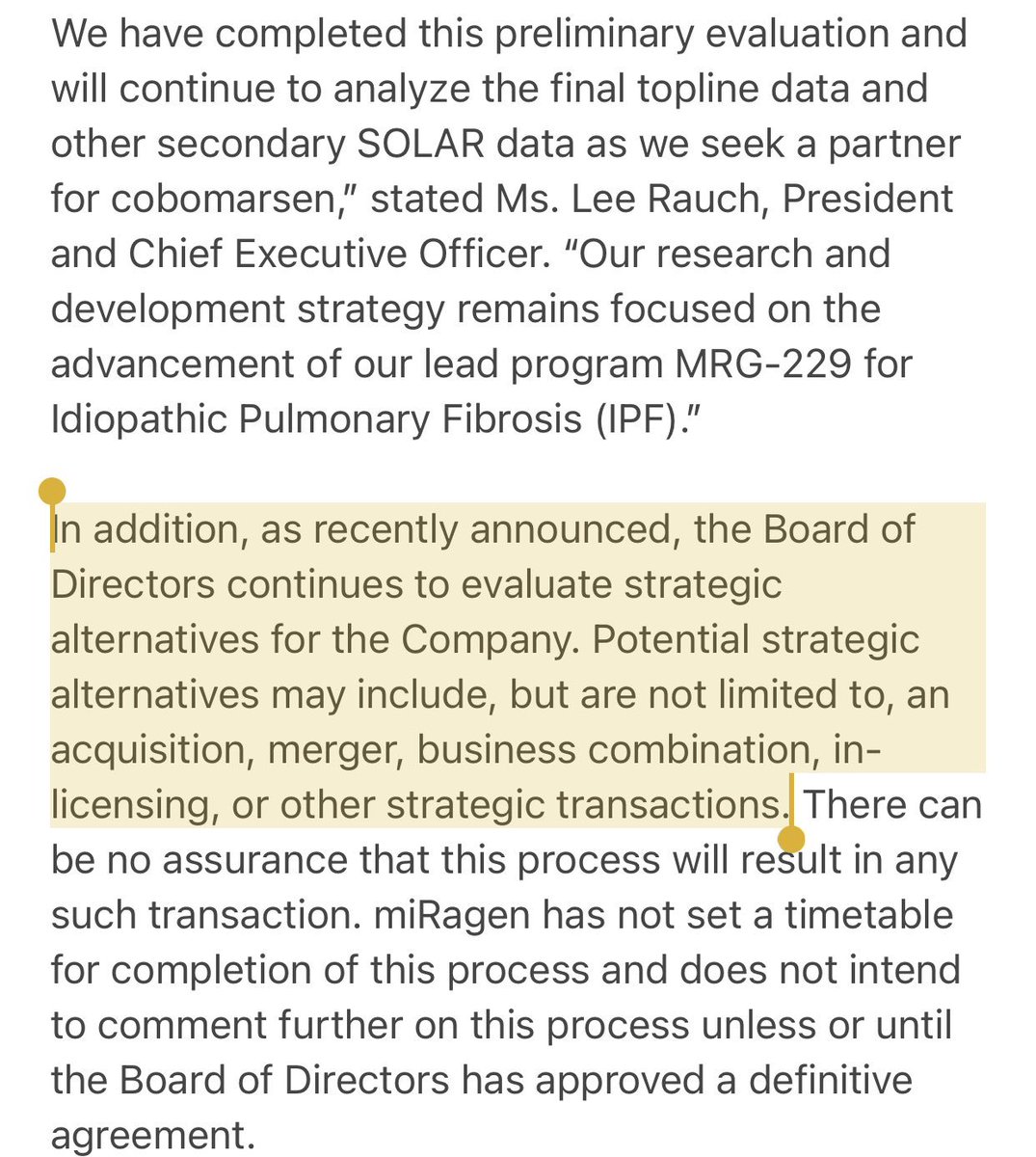  $ARPO see  $MGEN PR's after bad data in early October before their reverse deal later that month 20+ days later. Look how similar the language is and compare to the next post when I post the  $ARPO PR's + 2019 10Q