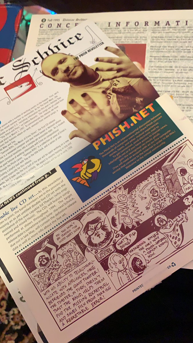 JacobbMarley's tweet photo. My dad found and gave me some of his 94’ - 98’ Phish update letters. These are so cool, and pretty fricken funny 🤣 #phish #phishupdate https://t.co/ViFhErMrsu
