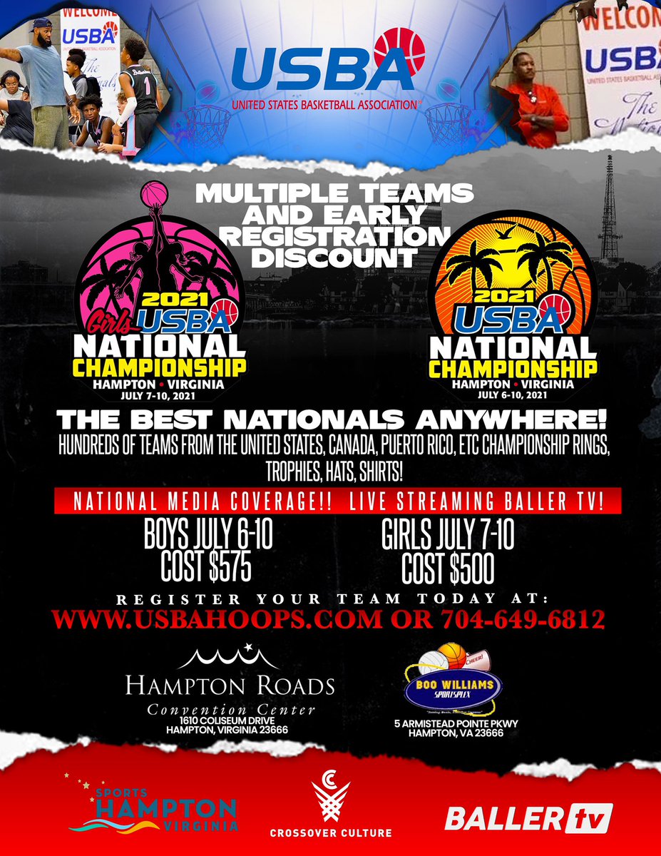 TgsaWolverines's tweet photo. 2021 USBA NATIONALS!!! Two Sites @boowilliams_sportsplex @thehrcc Livestream @ballertv Registration @usbahoops #usbanationals #bestnationalsaround #basketballtournament #bethere https://t.co/HG6xGEqYir
