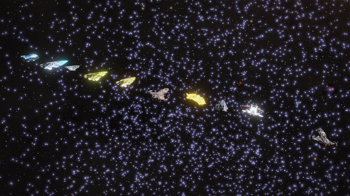 JoergZdenek's tweet photo. Zulu Delta Echo to mission central:

Ships left WP5, all in good shape and mood. Tango T10 appeared briefly and was dispatched as per the mission RoE. Goods in pristine condition, prepare the target market for a bit of a flooding.

Carrying on to WP6.

Zulu Delta Echo out.

#CCC5 https://t.co/q5sJoqlYUv