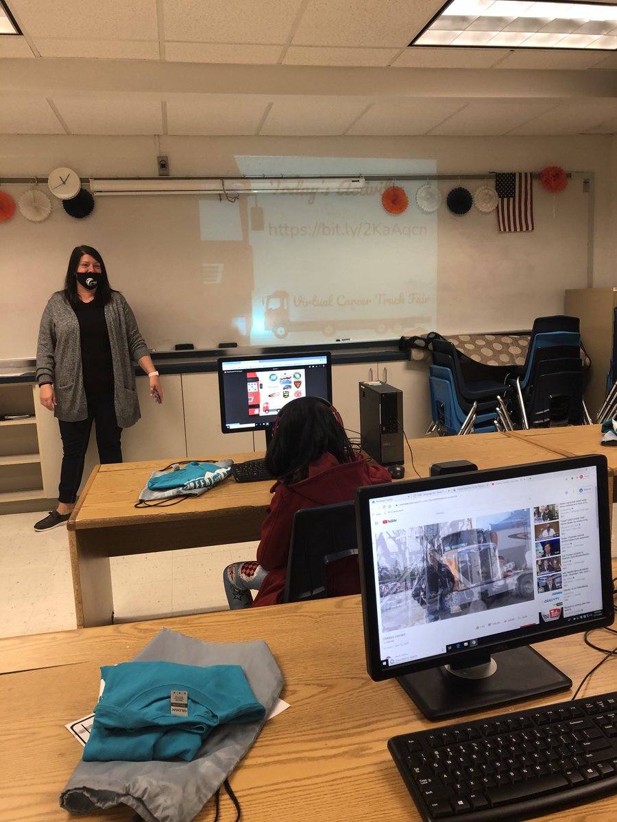 RMS 5th graders had the opportunity to participate in the first ever RCSS virtual Truck Fair. Thanks to our CDC Stephanie Adams for sharing with our students. #randlemanMS #itsagreatdaytobeatiger <a href="/CTE_Randolph/">Randolph County CTE</a> <a href="/RandCoSchools/">Randolph Co. Schools</a>