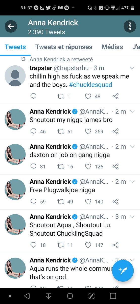 MarielleSanon's tweet photo. I think Anna Kendrick got drafted into a gang #chucklesquad ๐๐ https://t.co/w5u9l1pyjD