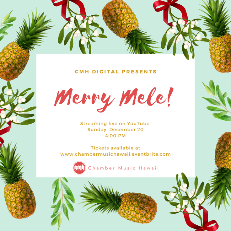 KahalaResort's tweet photo. Kahala’s Initiative for Sustainability, Culture &amp; the Arts is proud to support Merry Mele! Tune in Sun., Dec. 20, as The @ChamberMusicHI presents Holiday favorites, Hanukkah tunes &amp; performances from The Nutcracker. Live-steam on YouTube! Visit https://t.co/GVMFfzvfpl today! https://t.co/AvJWvITBmU
