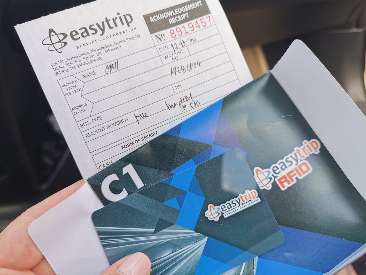 Easytrip RFID on X: Contactless way to get your Easytrip Official Receipt   / X