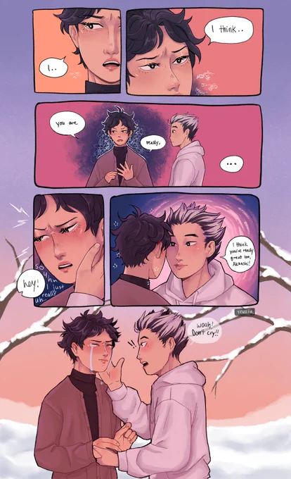 Bokuaka winter confessions ❄
#Haikyuu #Akaashi #bokuto 