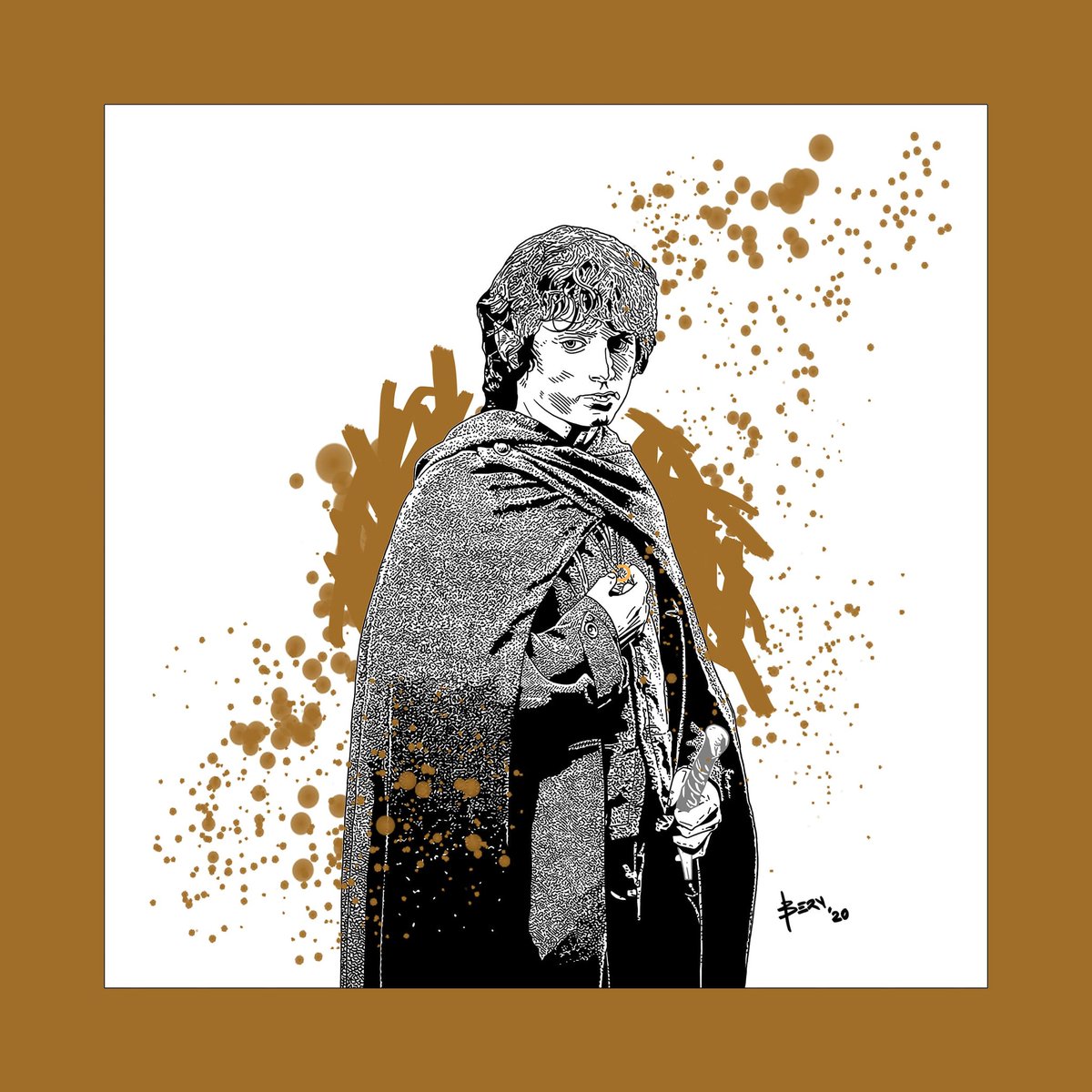 BernLee7's tweet photo. Frodo #comic #comics #comicsart #comicsartist #comicsarts https://t.co/4vsusIhfkJ