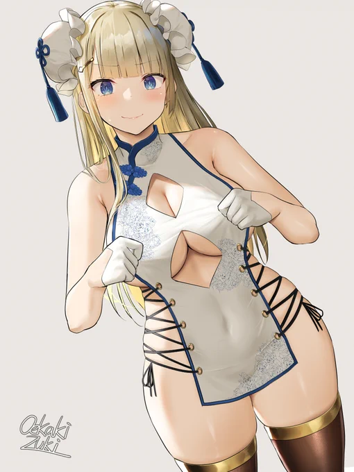 【微エロ】油断したチャイナ娘ちゃん 