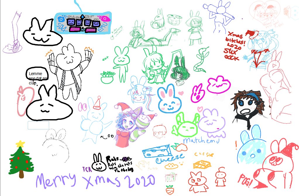 DISCORD DRAWPILE we did it again guys!! Special thanks to @matchaartist @sillyjannel @Tsuketoguu @aiamaiami @a40oz4Breakfast @thCaws & some Discord members Bluecheesu, vash, shrimplord, EION + more (can't remember who)

Very happy I get a special drawing again w/ everyone's art? 