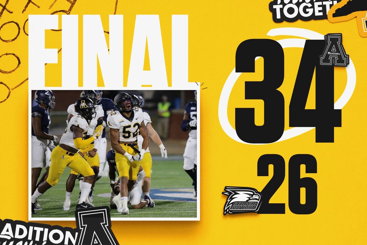 AppState_FB's tweet photo. Victory.

#GoApp https://t.co/zC6OAM6qto