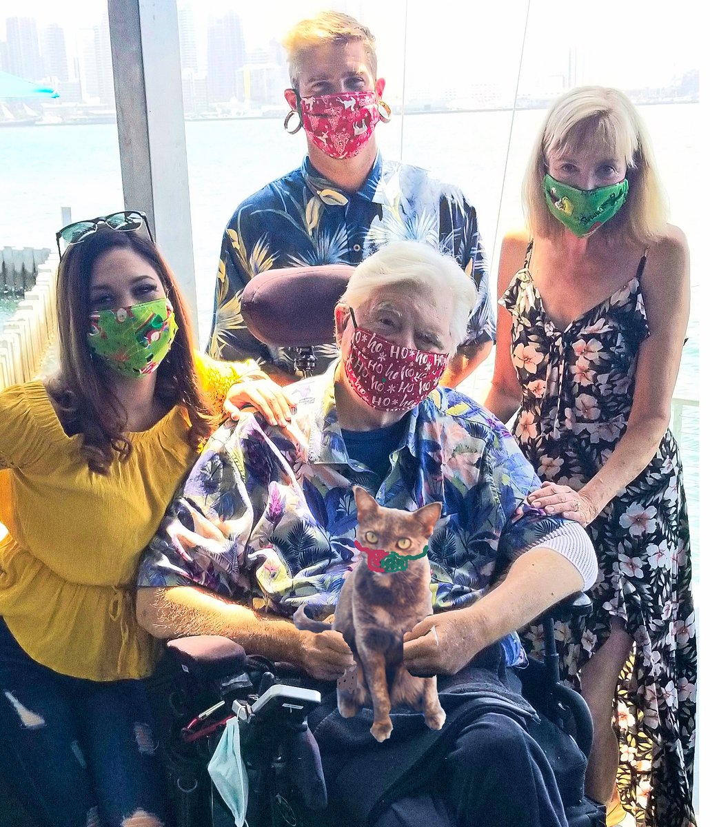 lstedd's tweet photo. Holiday card: Jack loved putting our card together, so I'm sure he would want it posted. Jack was feeling well when we took this picture in July. He even suggested the holiday-themed masks. Thank you for all of your heartfelt condolences. It means so much to all of us. https://t.co/3XulAzYZJQ