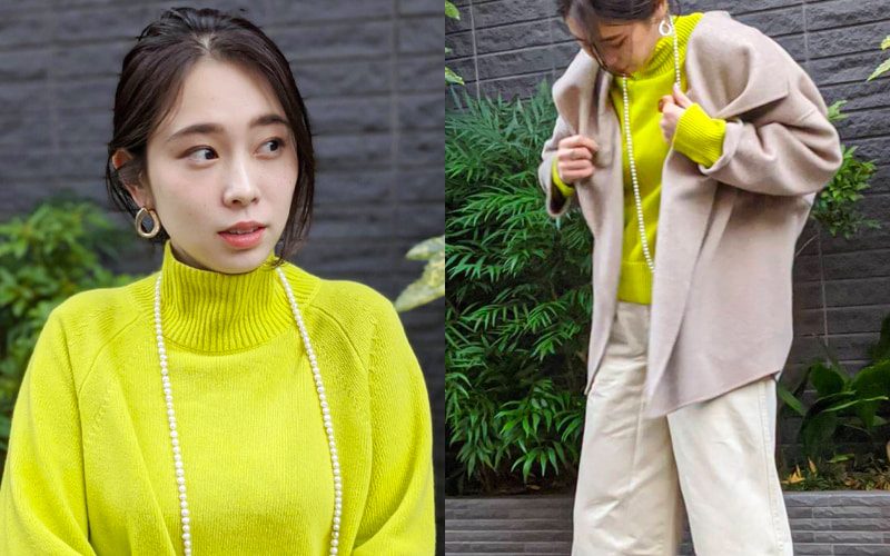 小学館 Oggi アラサーolが きれい色ニット を大人っぽく着るならアレが必要 Oggi読者モデル考 T Co Mkj7rzclbw ニット きれい色ニット ニットコーデ ファッションコーデ 冬服コーデ 冬服 冬コーデ 冬ファッション 着こなし Oggi