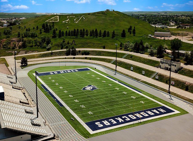 Thank you <a href="/coachflohr/">Charlie Flohr</a> <a href="/CoachRyanGent/">Ryan Gent</a> <a href="/Fbcoach_vrw/">Vance Winter</a> the rest of the coaching staff and faculty at SD School of Mines for having me for a visit this past week. It was a good time and I leaned a lot about the school and program!