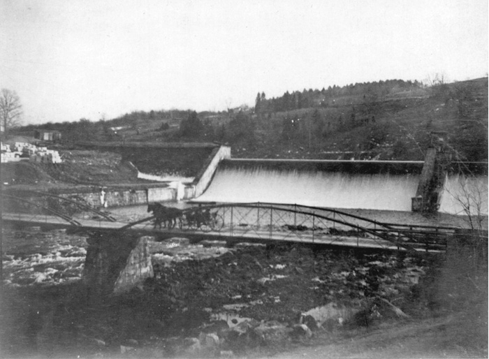 The old dam feeding the aqueduct 41 miles away