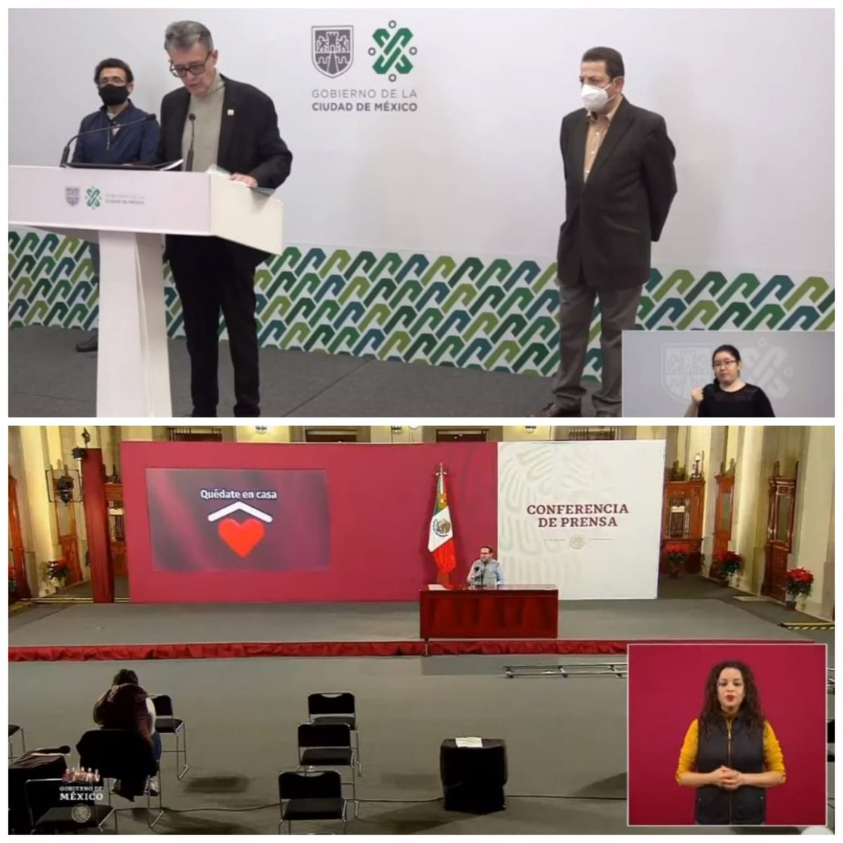 .<a href="/Claudiashein/">Claudia Sheinbaum Pardo</a> y <a href="/HLGatell/">Hugo López-Gatell Ramírez</a> desaparecen este sábado y evitan informar con claridad a la población el color del semáforo de la #CDMX, mientras el nivel de hospitalizaciones sigue en aumento y está a una semana de la saturación