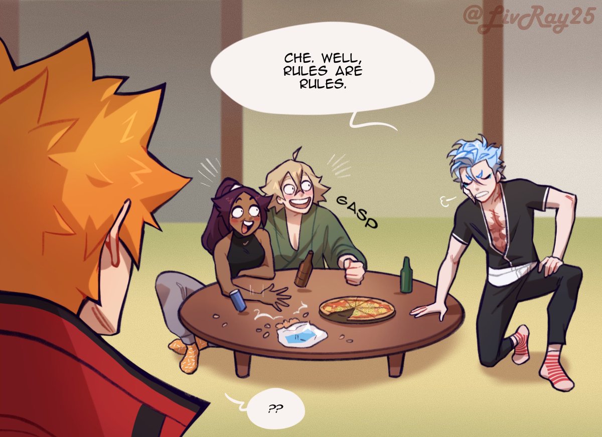 "how about we play truth or dare?" (1/2)
#BLEACH #grimmichi 