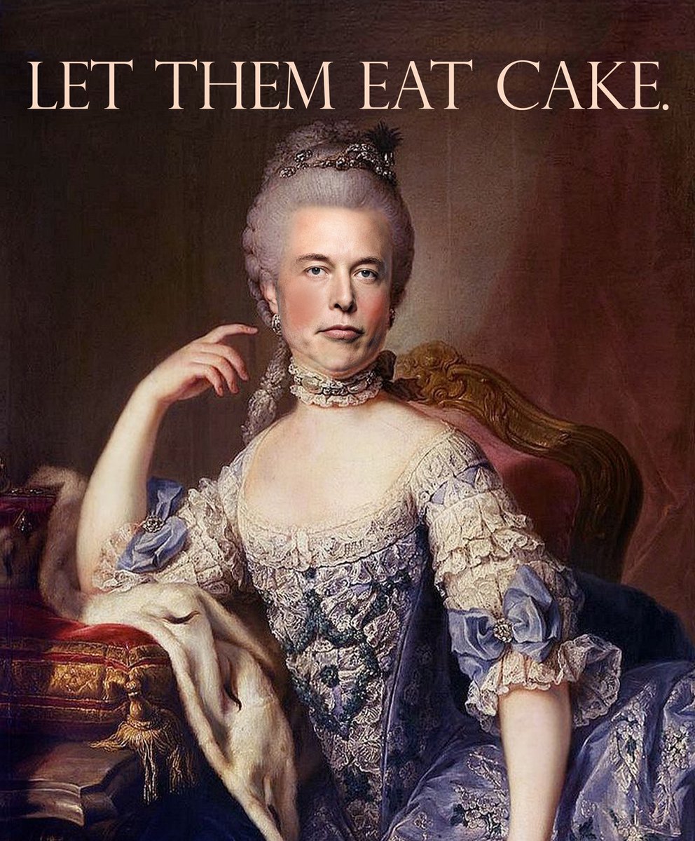 graceprock's tweet photo. Eat The Rich @elonmusk https://t.co/TogHXbz61M