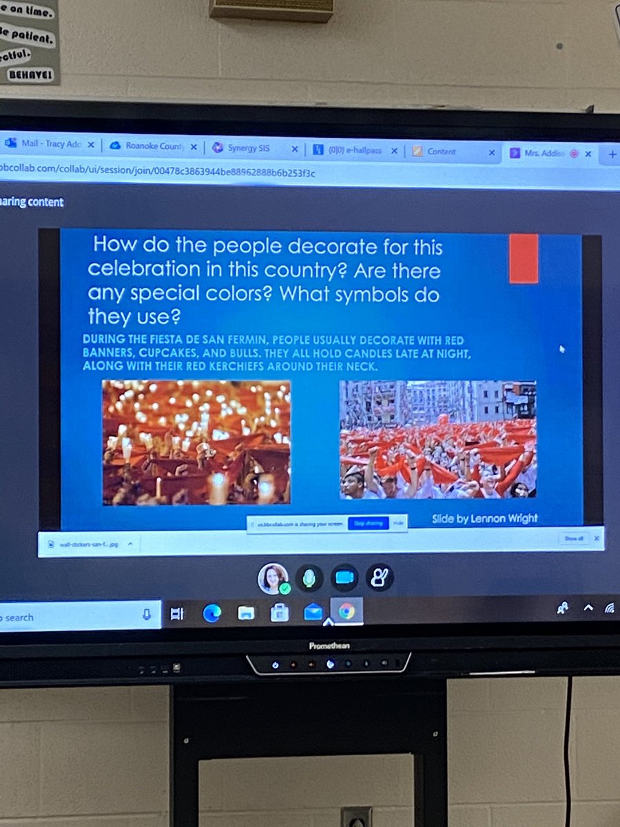 MrsAddisonsEng1's tweet photo. First attempt at virtual group projects and presentations was a success! Virtual and hybrid kids combined forces to research holiday traditions in other countries and present virtually! Group responsibility? Check!  Synthesizing research? Check! @WBMS5 https://t.co/YO3bQ4uCeO