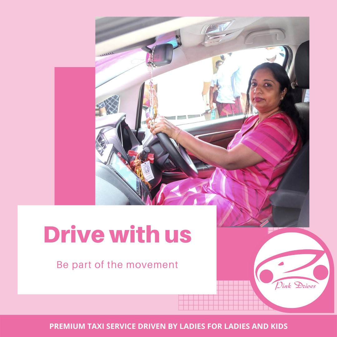 PinkDrives's tweet photo. Be part of the movement, help provide alternative and safe rides for women. Just like you, all riders are women who put safety first
When you drive with us, you help women get anywhere, anytime safely.
Besides a safe ride, Pink Drives empowers other women to get behind the wheel. https://t.co/AJLbjdfUSN