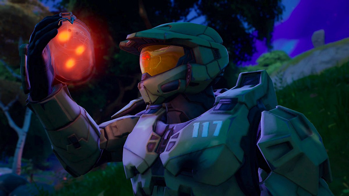 Fathergamer's tweet photo. Haters are gonna hate, but I’m having a blast with #MasterChief in #Fortnite. #Fortography https://t.co/pjl3jV9jEs