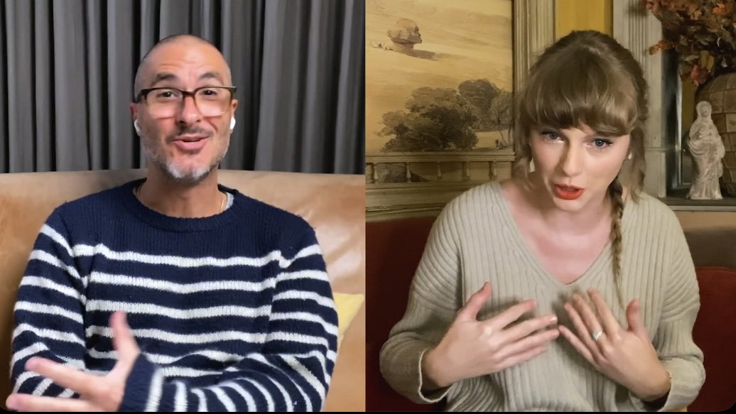 TSwiftNZ's tweet photo. 📹 | @AppleMusic’s @zanelowe interviews #TaylorSwift about her new album #evermore as part of the #AppleMusicAwards2020 celebratory week

#WATCH: https://t.co/Ca3T2bPNWI https://t.co/yyG48Mmt87