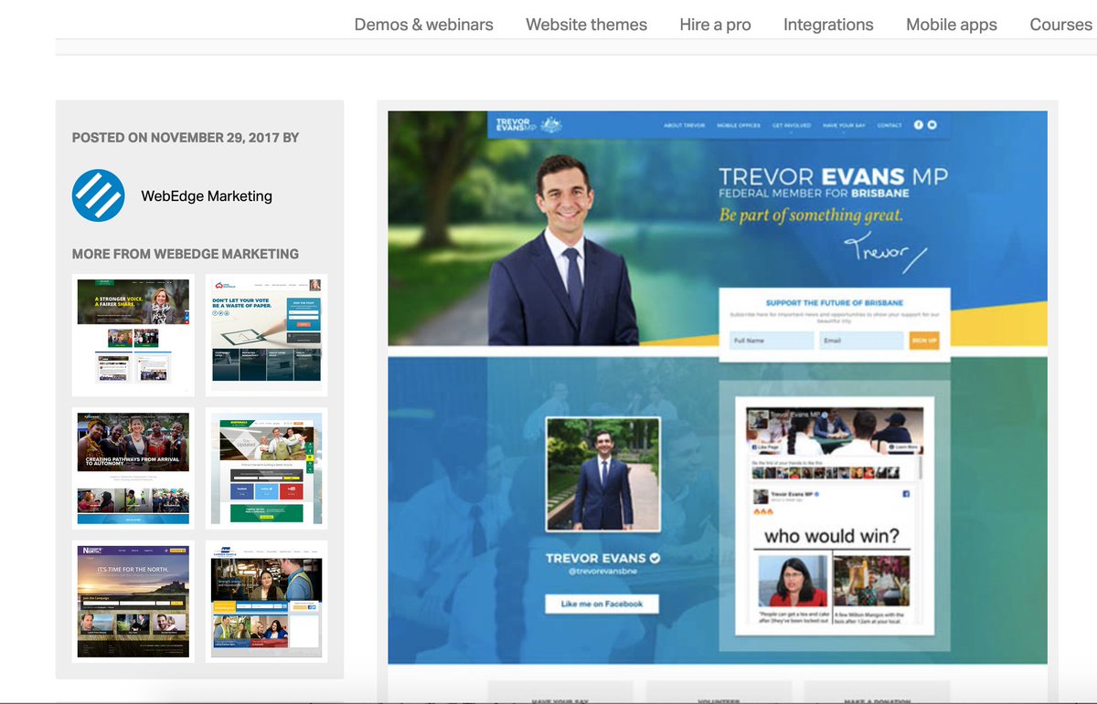 Not only that, but the campaign for the folks at voteaustralia has been designed by the exact same team who do a lot of the other Nationals and Liberals marketing.Which is another happy coincidence.