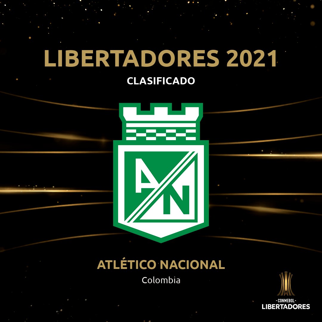 Libertadores's tweet photo. 🏆🏆🇨🇴 ¡Un bicampeón está de vuelta! @nacionaloficial se clasificó a la #Libertadores 2021.

👋 ¡Bienvenidos! https://t.co/h0Q3jL21rk