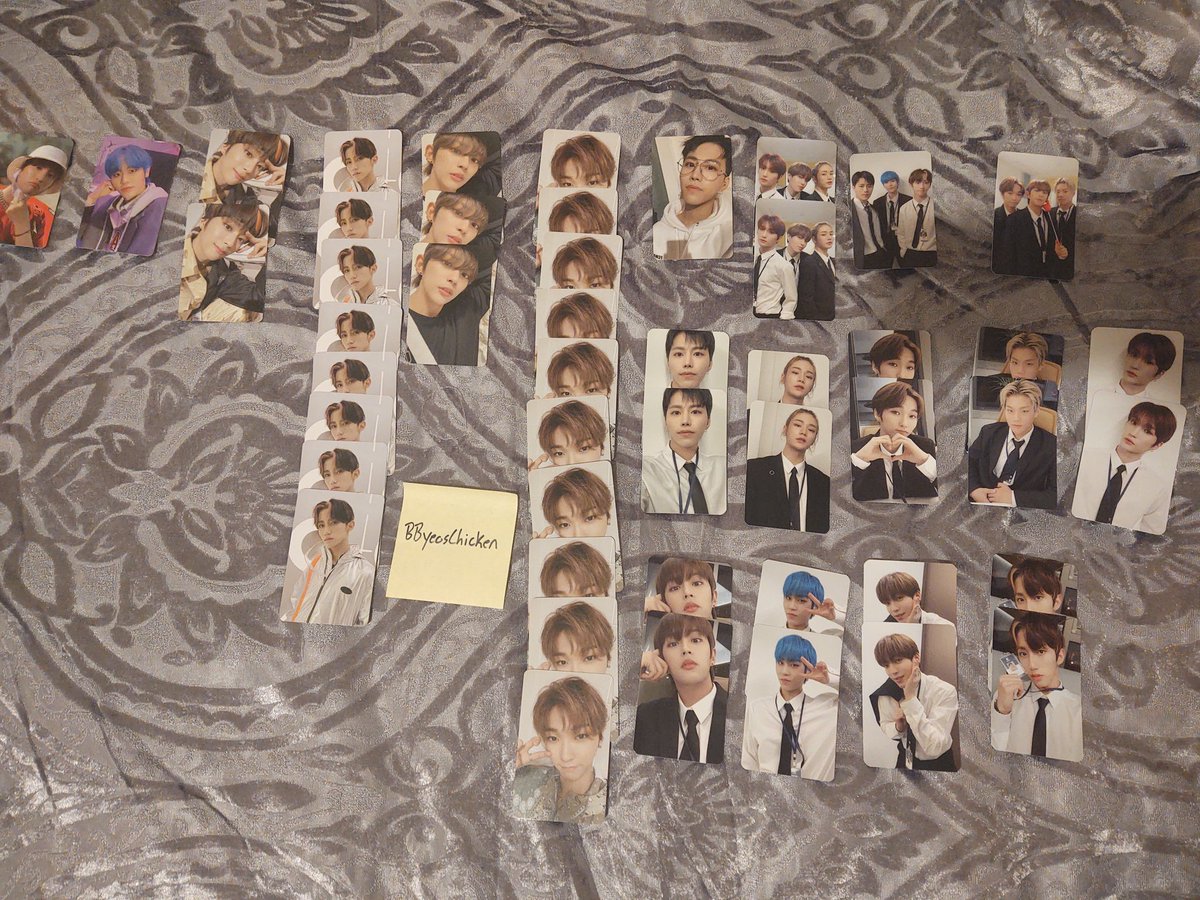 BBYClune's tweet photo. WTS / WTT
I want to trade any of the pcs from the first pic to anything that I'm missing on the second pic
Or
WTS the regular album pcs $4 each
MMT pcs $6 each (discount if you buy full set)
US/WW
 #DKB #WTT #wts #dkbpc #echan #teo #d1 #lune #gk #yuku #heechan #junseo #harry_june https://t.co/8fOojrQjSO