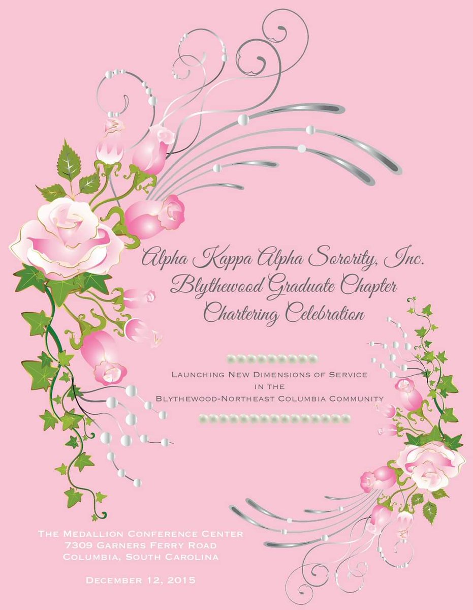BwoodAKA's tweet photo. Happy Charter Day!!! Significantly Serving the Blythewood-Northeast Columbia Community for 5 years.
#AKA1908 #AKAOGO #Excellence #SignificantSAR #CharterDay https://t.co/8WcJQd9i9F
