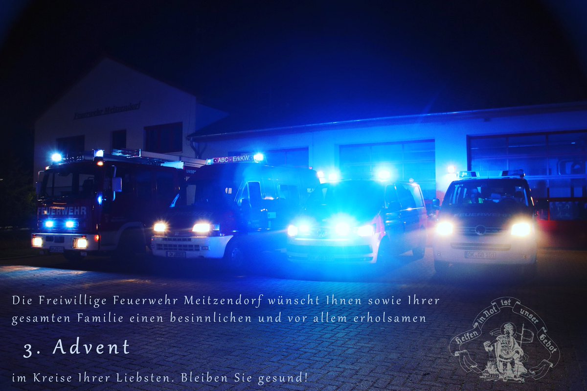 FF_Meitzendorf's tweet photo. Wir wünschen Ihnen sowie Ihrer gesamten #Familie einen besinnlichen und vor allem erholsamen 3. #Advent im Kreise Ihrer Liebsten. Bleiben Sie gesund! https://t.co/slUVzqphiN