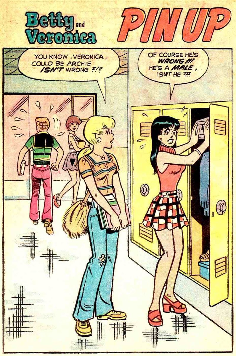 That signature style and fashion came from his wife named Josie! She was always perfectly dressed and had worked part time at an upscale clothing store and made sure Dan incorporated that into his Archie work I think he may have brought to pin up fashion page to Archie first 2/