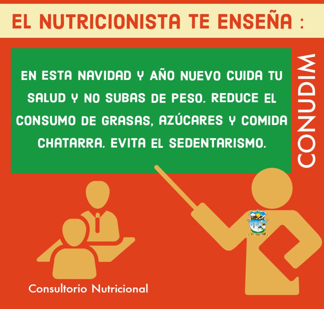 ConudimManabi's tweet photo. #CONUDIM
El cuidado en el consumo de alimentos es crucial para el mantenimiento de la salud. Disminuye riesgos de Diabetes, Hipertensión, Cáncer, dolores articulares, Trastornos Neurológicos, Obesidad y Sobrepeso, problemas Cardiovasculares, respiratorios, gastrointestinales.etc. https://t.co/4hwYNPoeE1