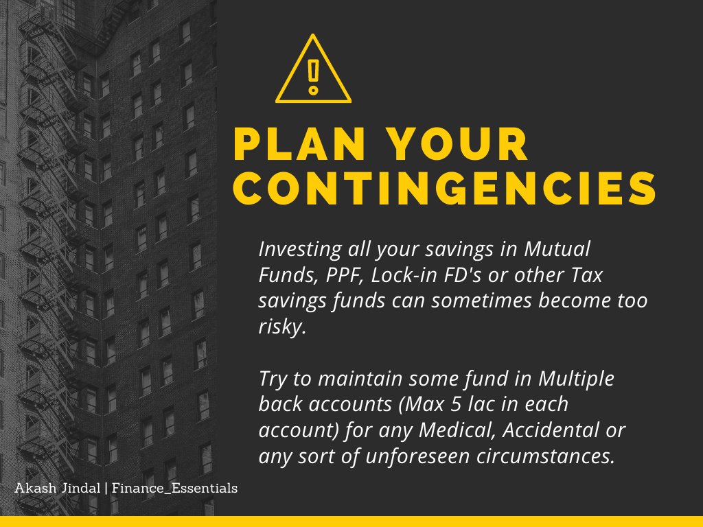 A lot of people, mostly bachelor's and younger generations, have a habit of putting all their money in savings, investments and locking periods just due to the greed of getting good returns.
Always have a room for any form of contingencies. 
#FinancialFreedom #motivationalspeaker
