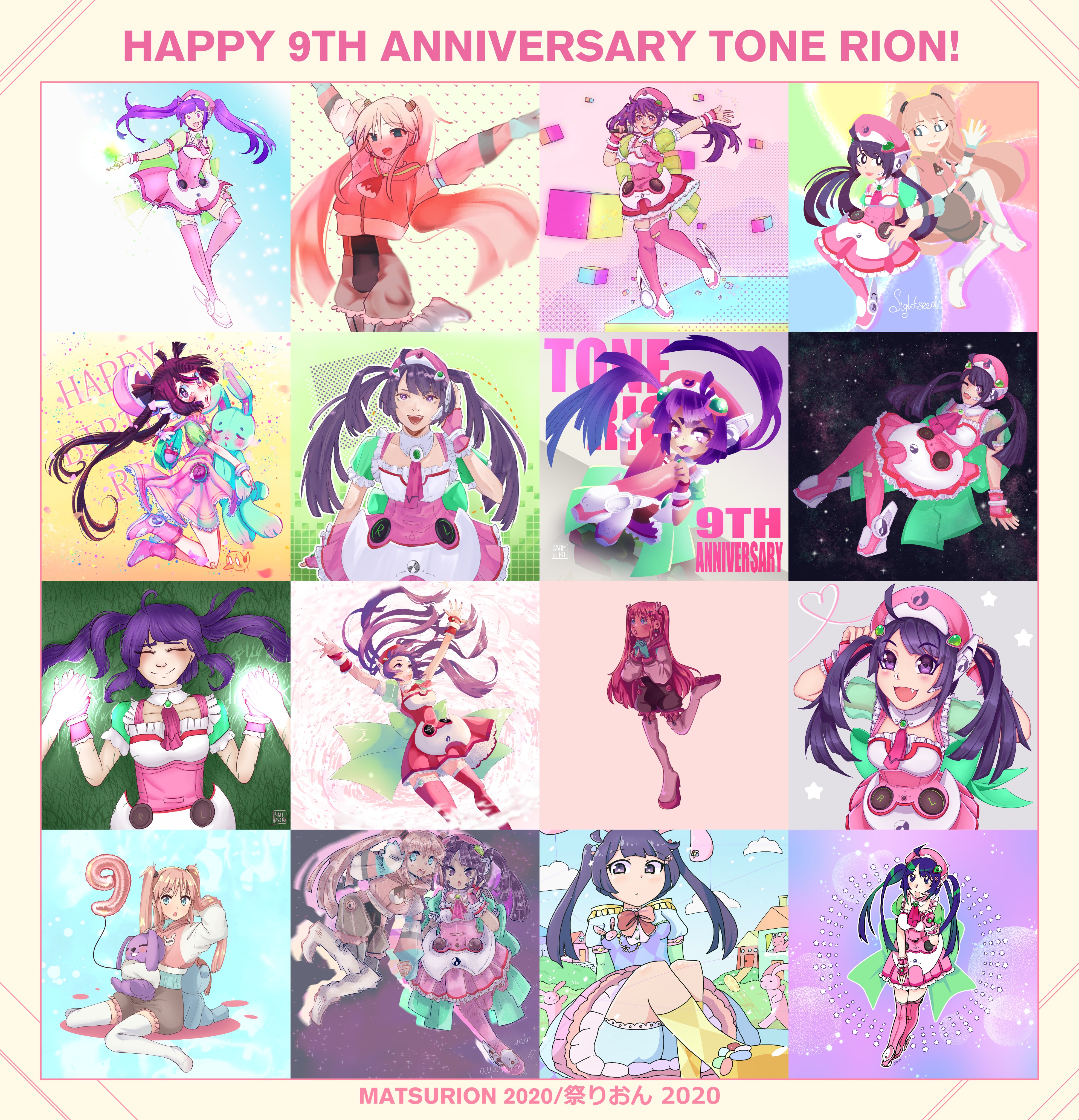 Tone Rion 10th Anniversary Collab Matsurion Happy 9th Anniversary Tone Rion Thank You So Much To Every One Of The Artists That Joined Us This