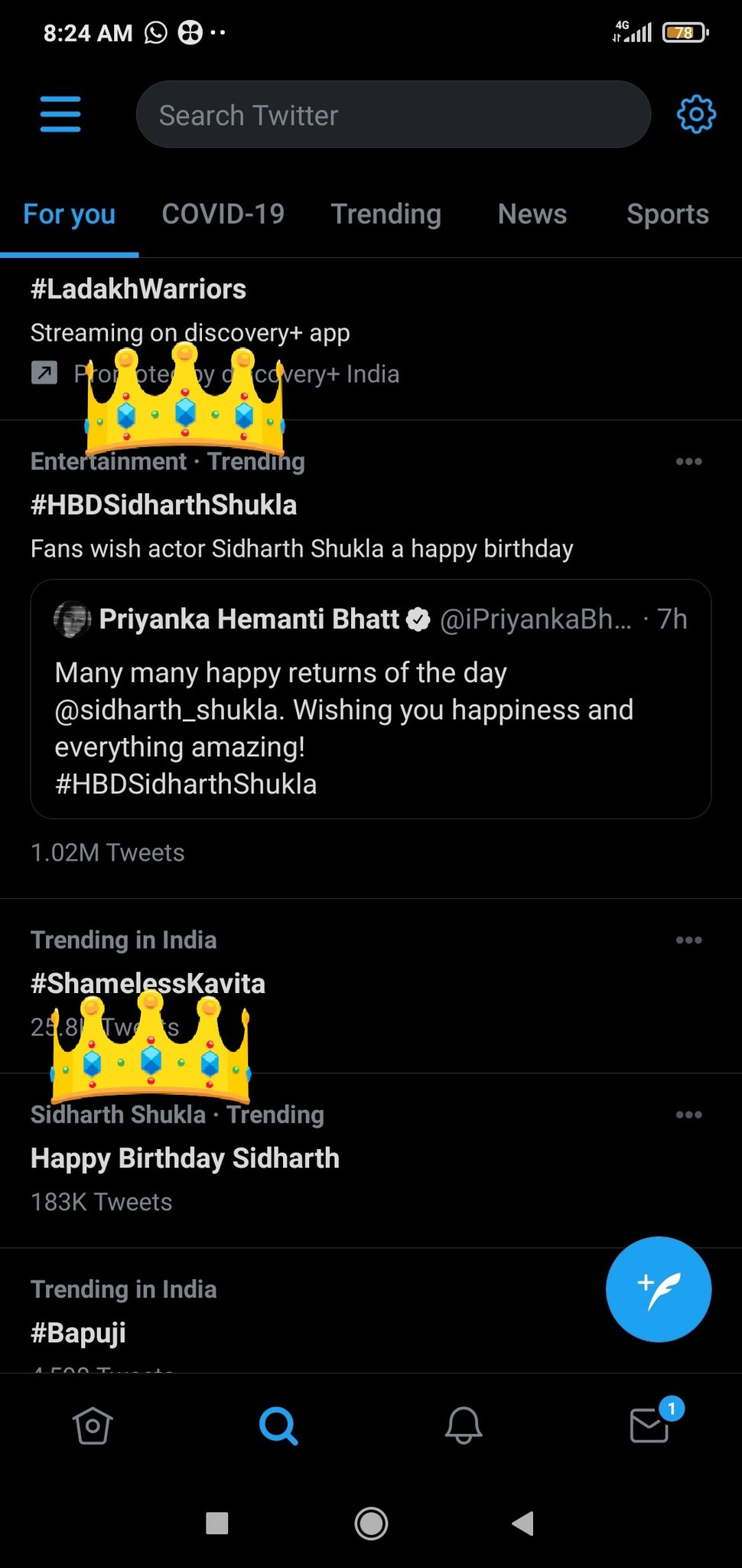    bhai u miss this hastag : Happy Birthday Sidharth 