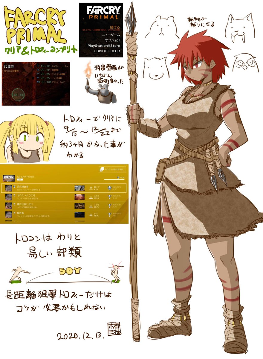 ファークライプライマルクリア&トロフィーコンプリート 