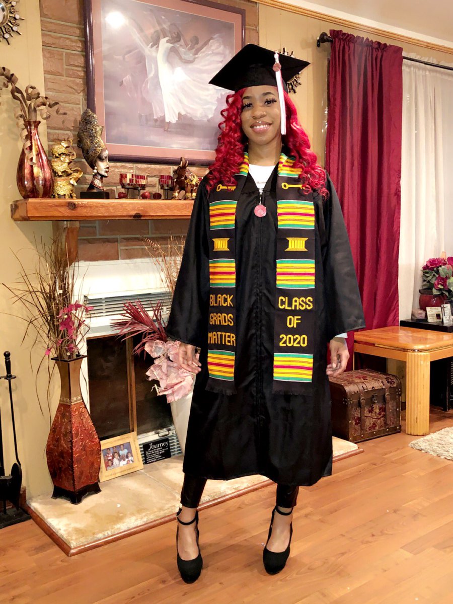 Bebeluvstrack's tweet photo. Iโm on no oneโs road but mine, finally done with the B.S. This is not the end but the beginning of a new journey ๐๐พ #GradSzn2020 #ISU โค๏ธ๐ฅณ๐พ https://t.co/rBaIERaTNl