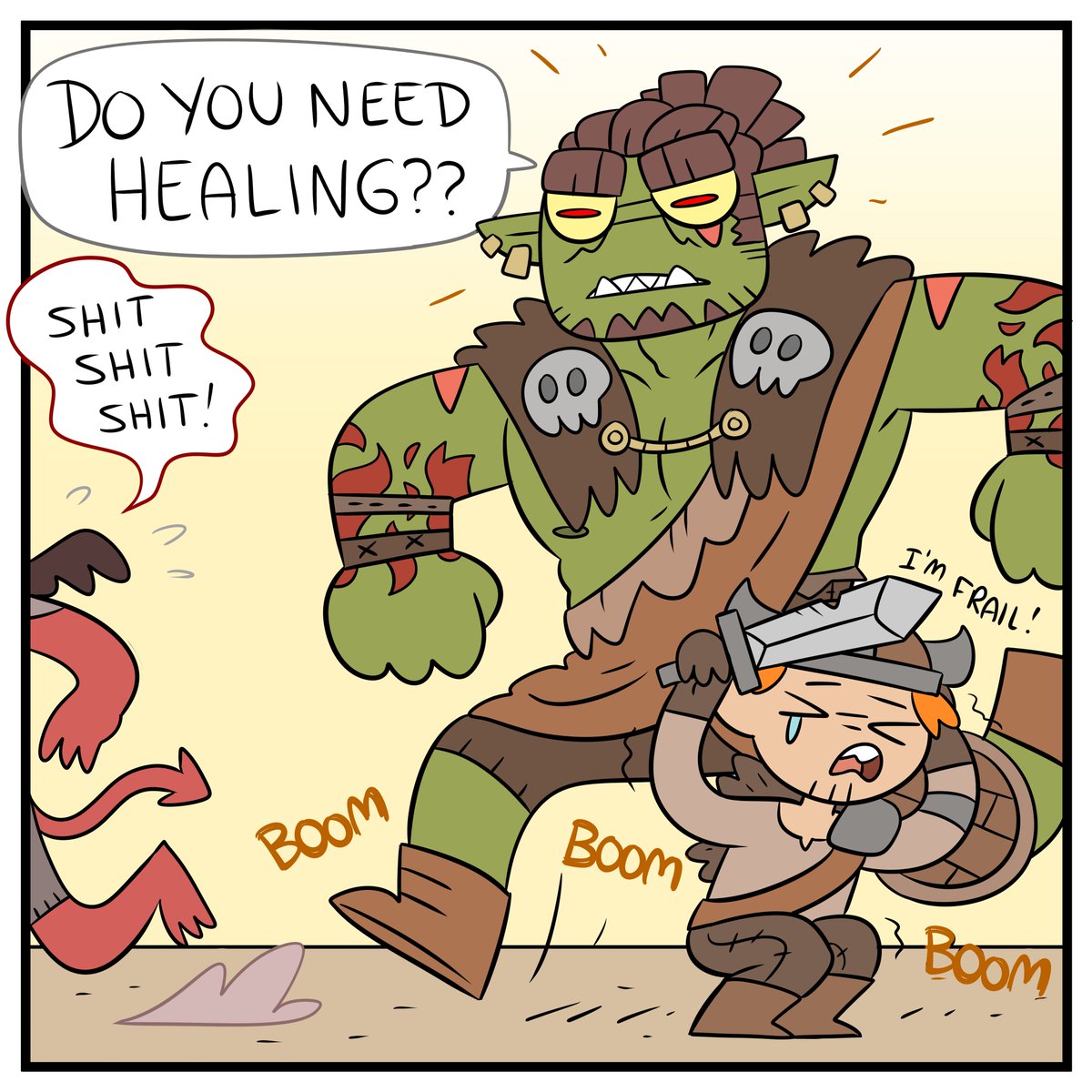 Continued the story of the weak warrior and the orc healer. https://t.co/F8mry82OCS 