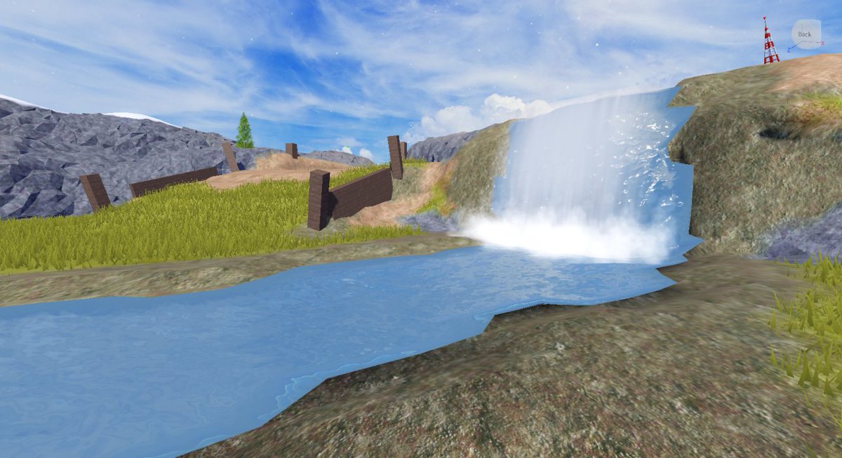 Lucent Studios On Twitter This Waterfall Hits Different When You Haven T Been To The Test Place In A While Roblox Robloxdev - roblox waterfall