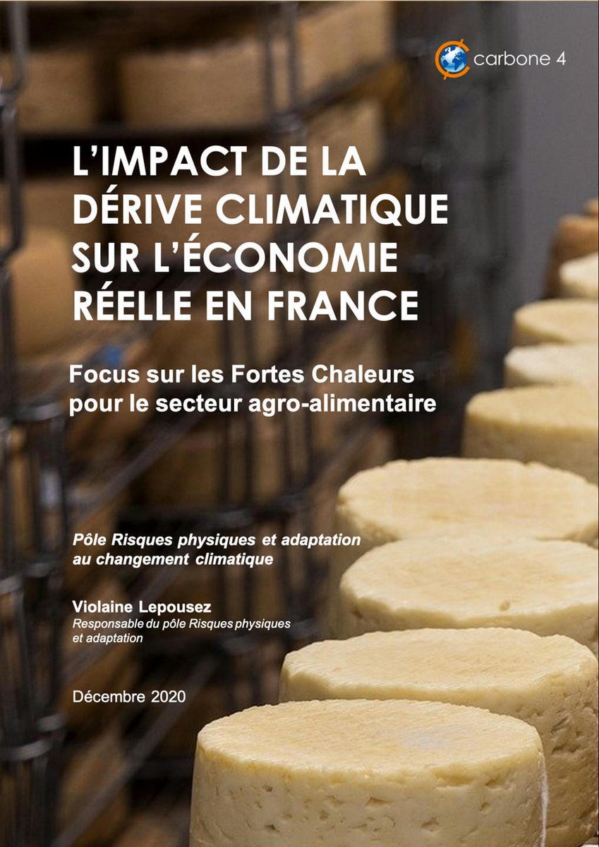 GARREAU75's tweet photo. L'#impact de la dérive #climatique sur l'#économie #réelle en France - #Focus sur les fortes chaleurs pour le secteur #agroalimentaire by #Carbone4 https://t.co/k2yDNL74aJ https://t.co/lpjagxcF2W
